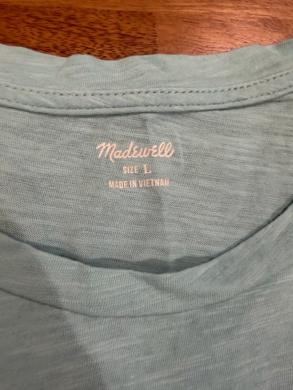Madewell Seafoam Green Pocket Tank Size Large - Picture 2 of 6
